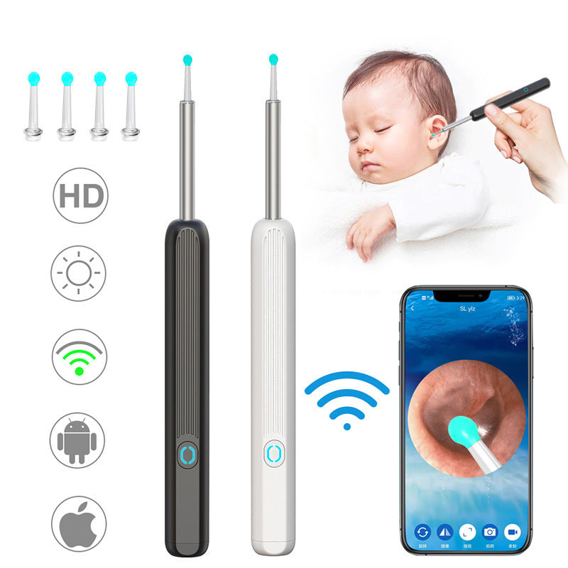 HD Ear Endoscope with Luminous Ear Scoop